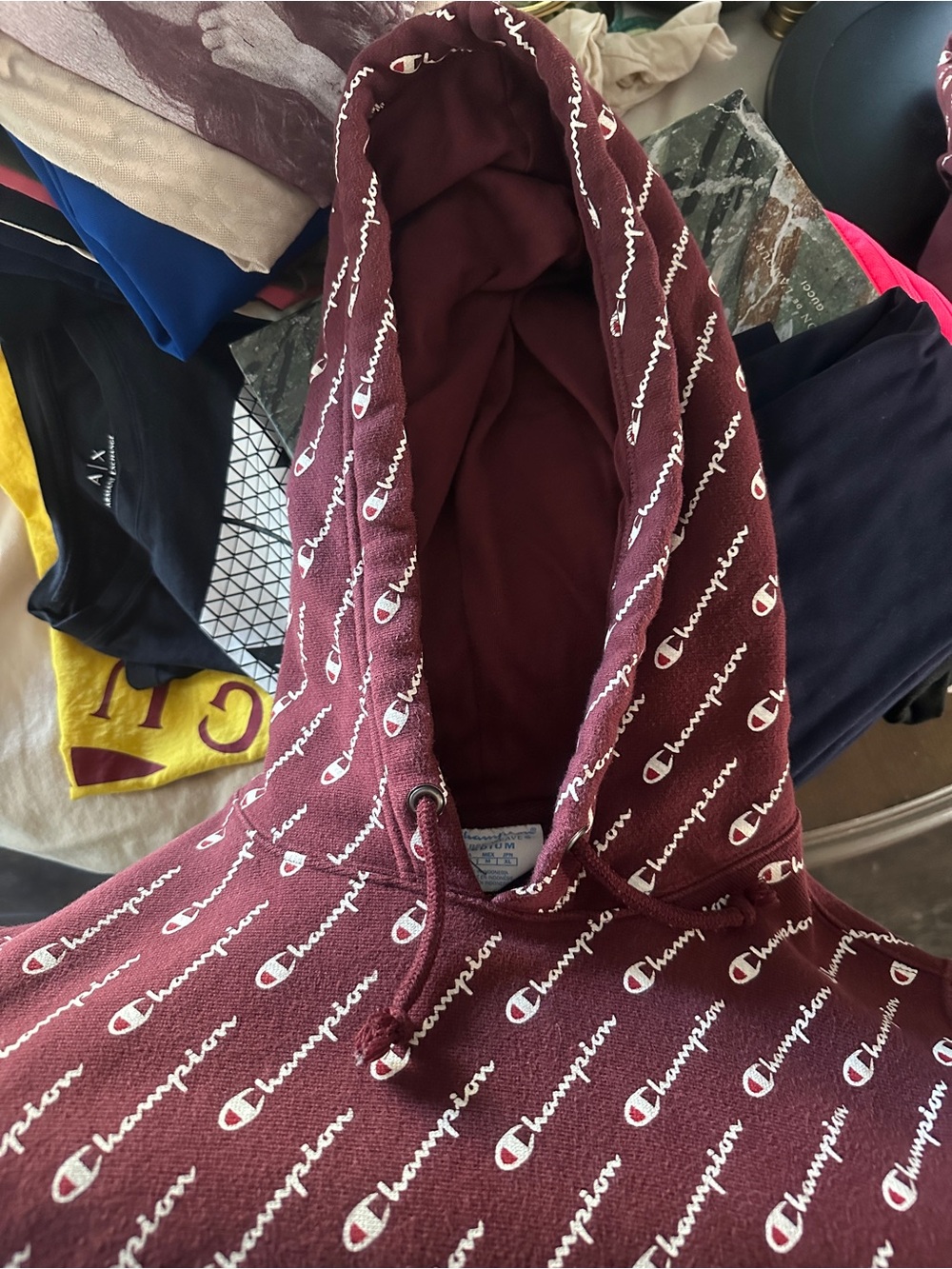 Men’s Champion reverse weave hoodie and bottoms